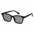 NOCT Quarry angular square full-rim sunglasses in Black / Smoke on a white background