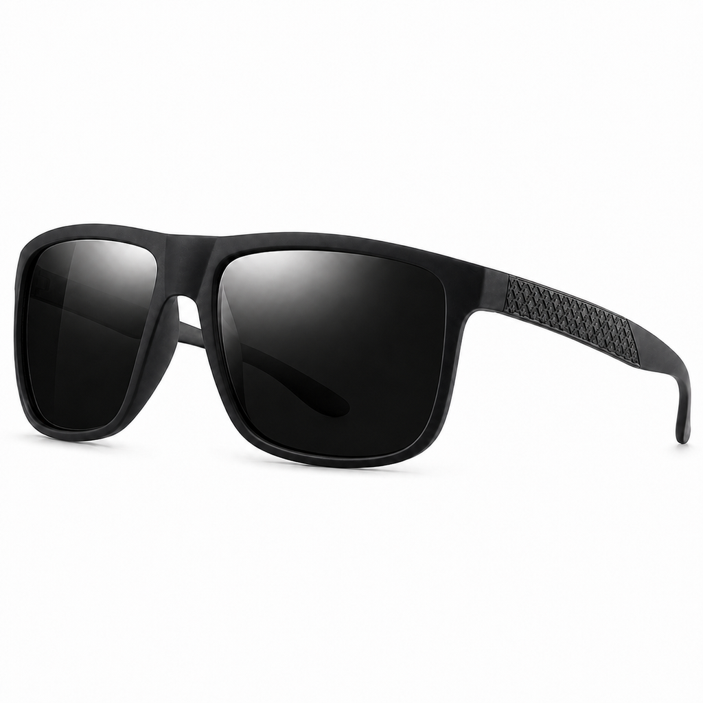 NOCT Vault oversized soft-square full-rim sunglasses in Black / Smoke on a white background